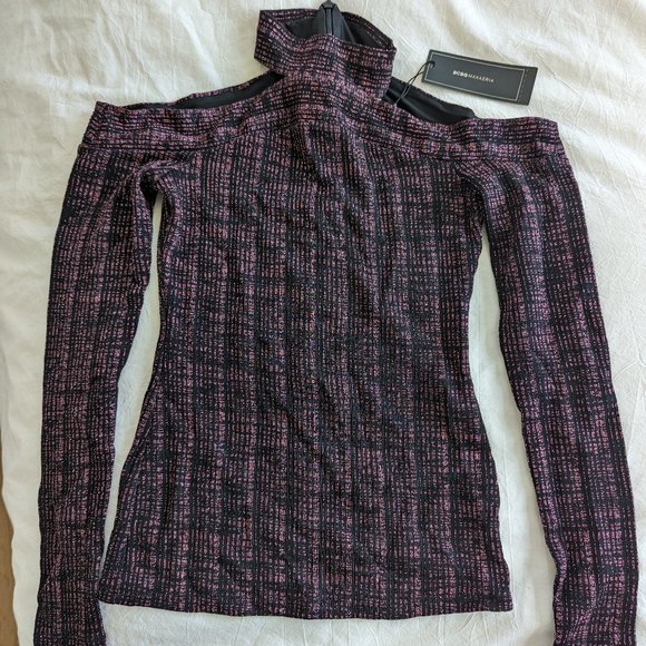 BCBGMaxAzria cold shoulder top - Picture 1 of 4